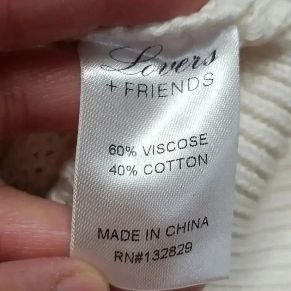 {Lovers + Friends} Short Sleeve Laced Sweater - Picture 9 of 11